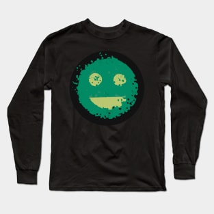 Deconstructed Emoji Happy Face Long Sleeve T-Shirt